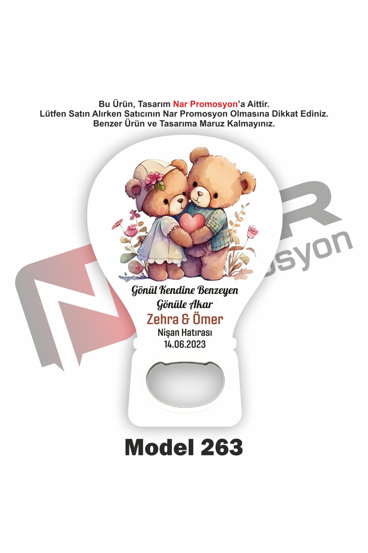 Opener Magnet Gift 20 Pieces - Circumcision, Engagement, Promise, Wedding Gift - Packaging Included
