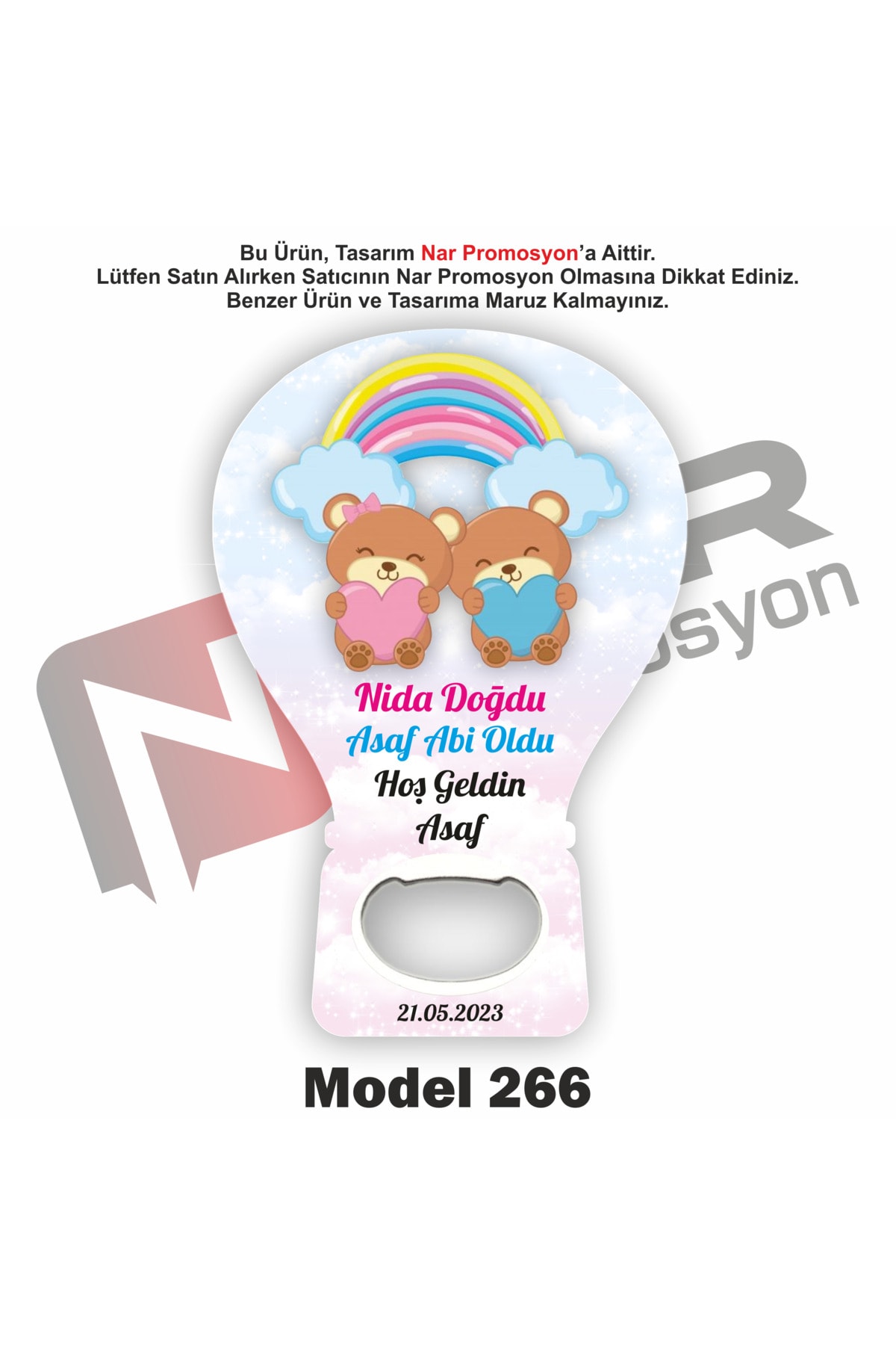 Opener Magnet Gift 20 Pieces - Circumcision, Engagement, Promise, Wedding Gift - Packaging Included