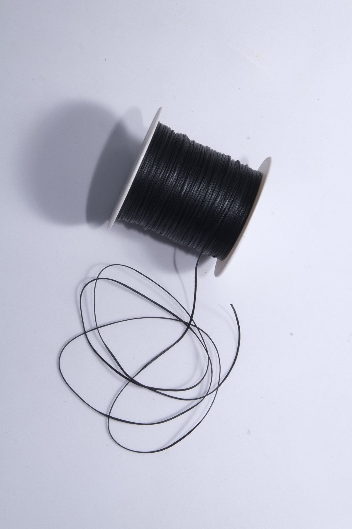 Eskişehir hobi sanat Siyah 1.0 Mm 100 Metre Mumlu Ip Saraç Deri Dikiş Ipi Kolye Takı Tasarım Ipi Bileklik Ipi