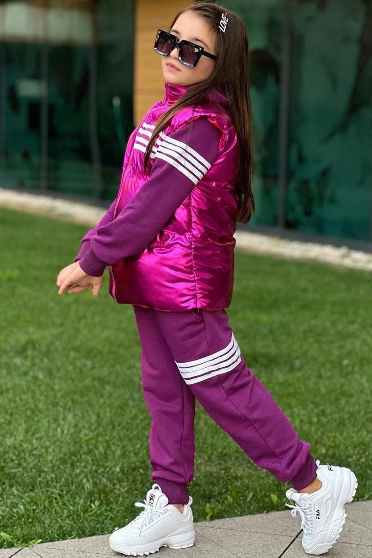 Girls clearance fila tracksuit