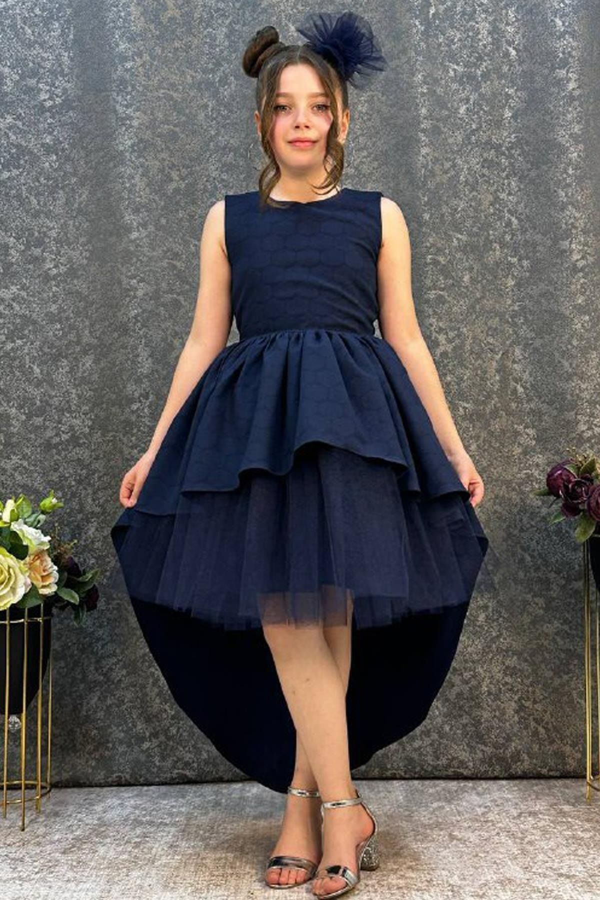 Dark blue 2025 dress girls