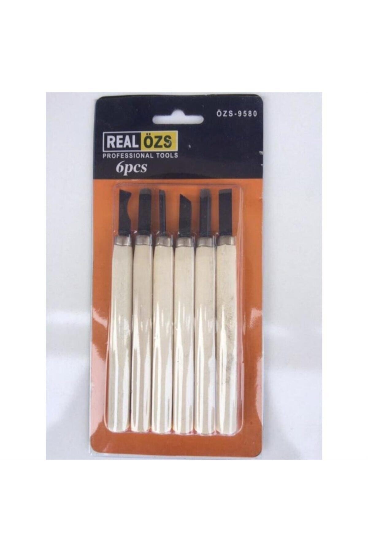 Real Özs Ahşap Oyma Ağaç Oyma Hobi Set 6lı