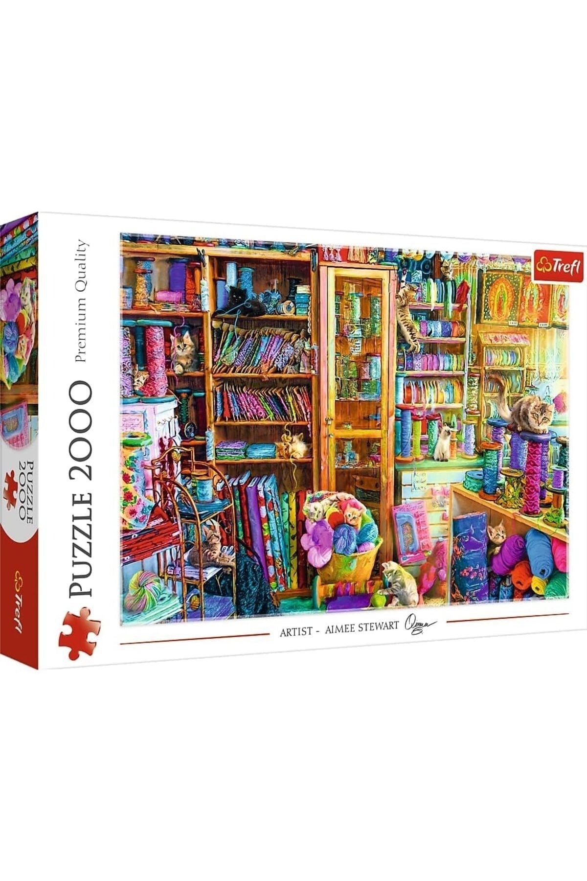 پازل دخترانه و پسرانه بچگانه TR27113 CAT PARADISE 2000 قطعه ، کیفیت برتر بزرگسالان ان بالای 12 سال Yapbo Trefl
