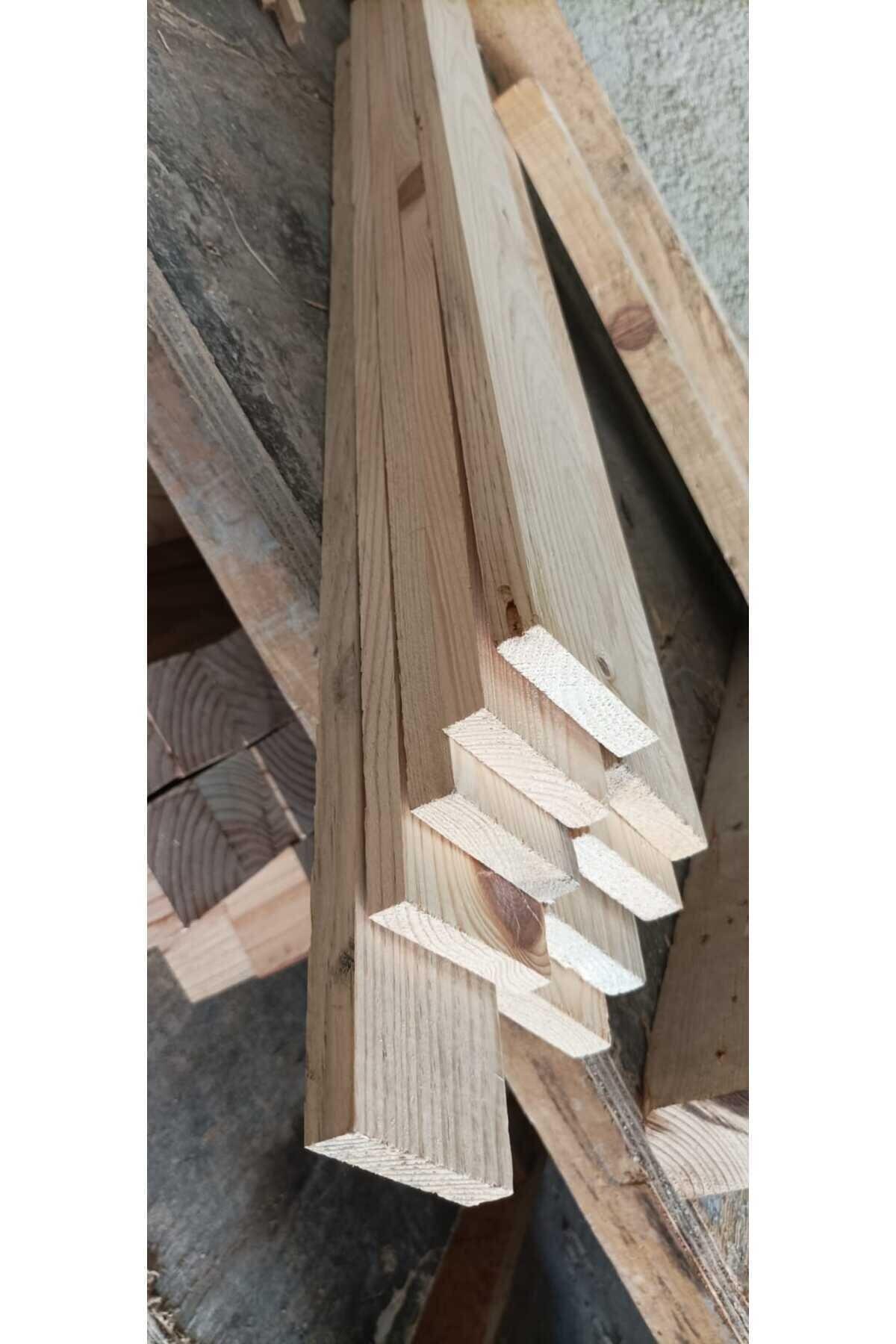 (2x6 cm x 275 cm 30 Adet) Ladin Çıta Ahşap Taslak Tahta Blok ve Kereste 2
