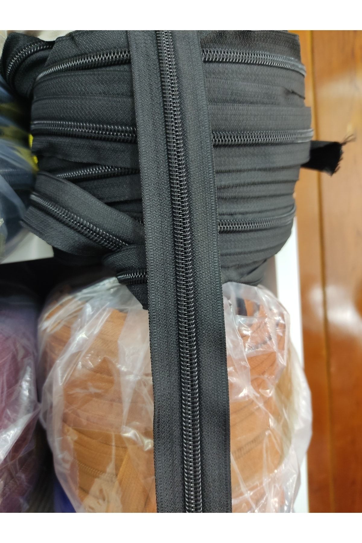 MarginTex-Black T5 Strip Zipper - Meter Zipper 10 Meters 10 Heads 2