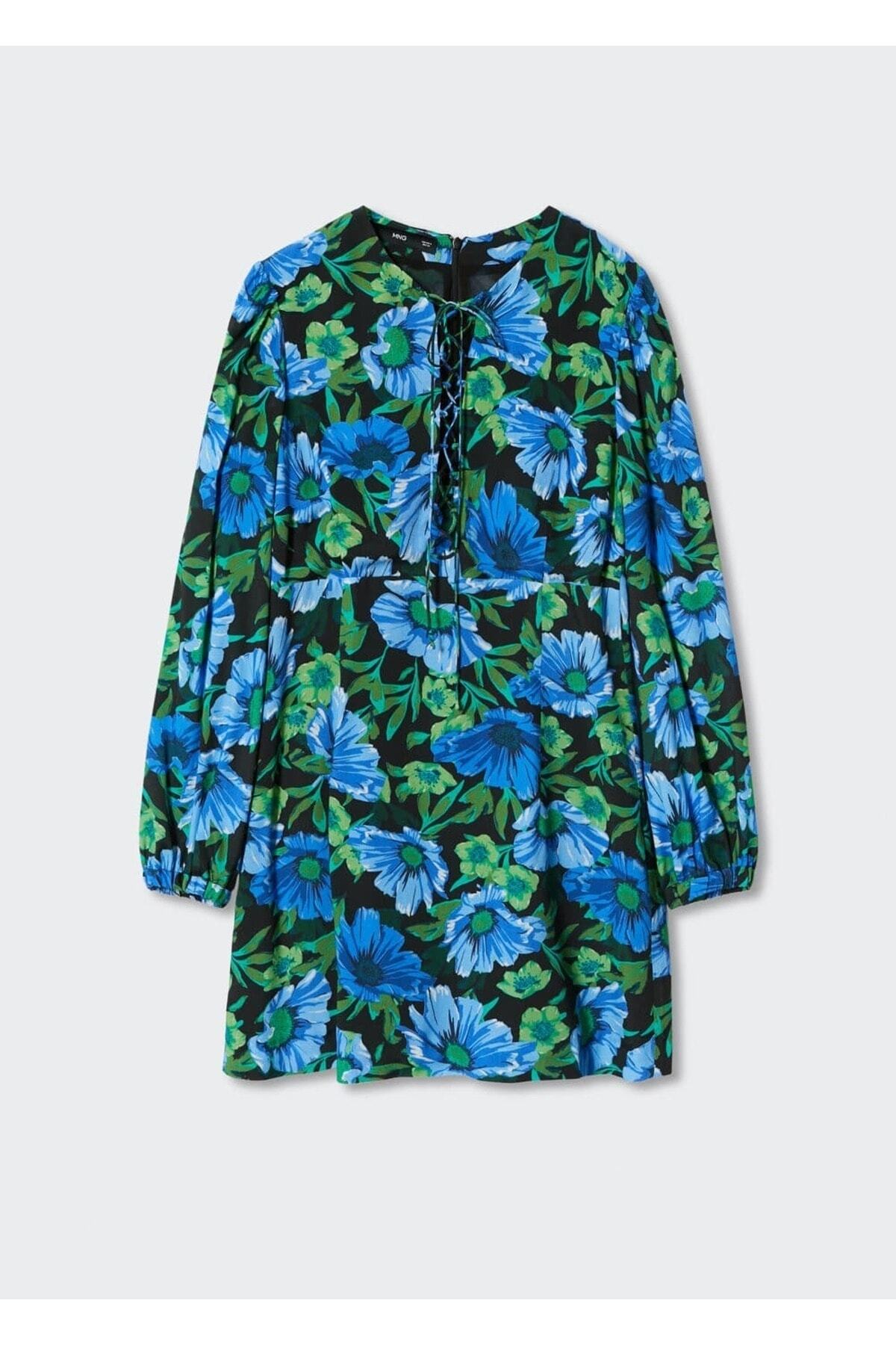 MANGO Woman-Floral Φόρεμα 3