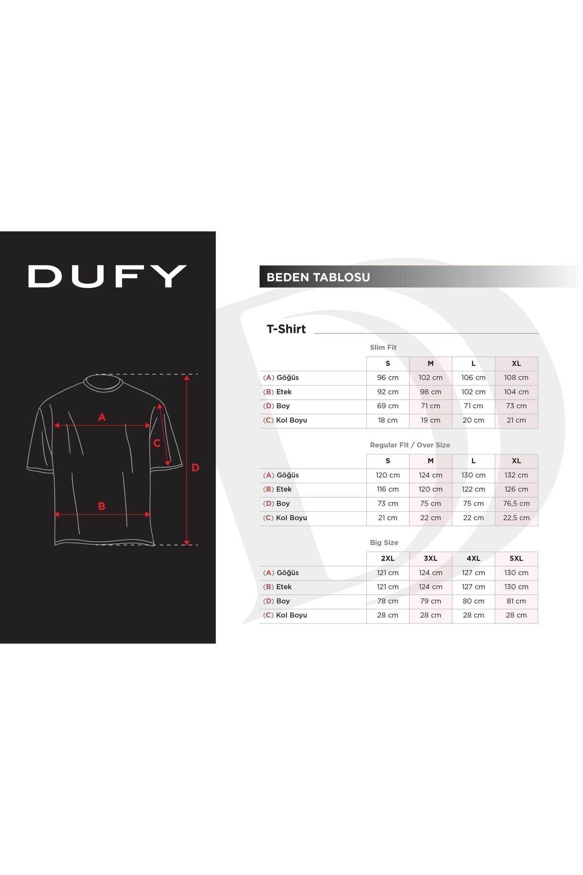 تی شرت آبی سرمه ای جیب دار یقه پولو مدل اسلیم فیت آستین کوتاه مردانه دوفی Dufy (برند ترکیه)