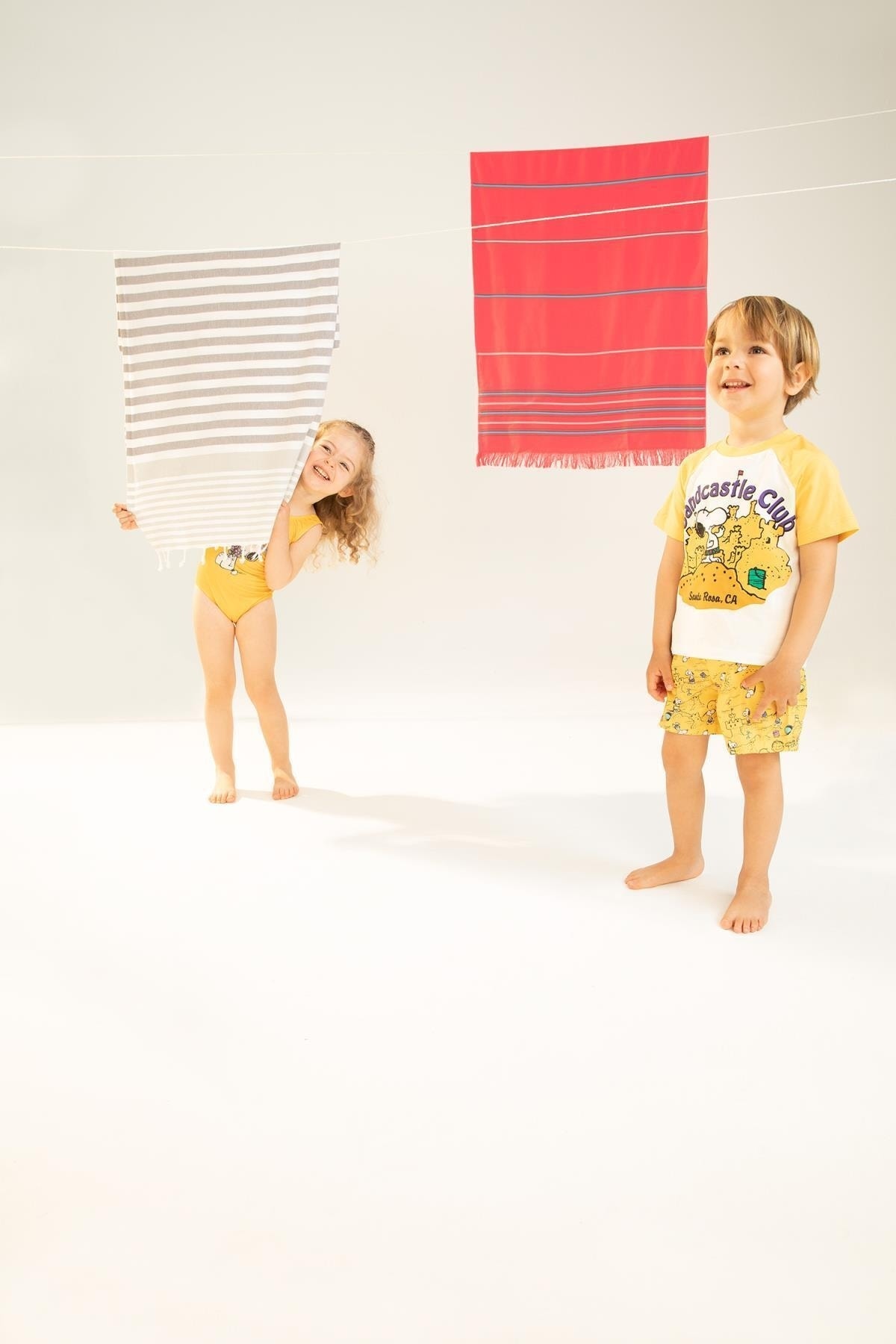 Defacto Erkek Bebek Snoopy Kısa Kollu Tişört Deniz Şort 2'li Takım fotoğrafı 5 (önizleme)