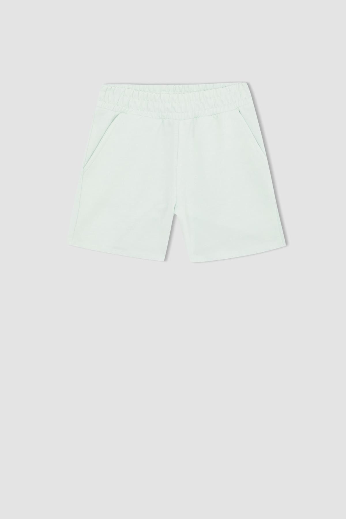 DeFacto-2-teiliges Set mit bauchfreien Camisole-Athletenshorts für Mädchen 7