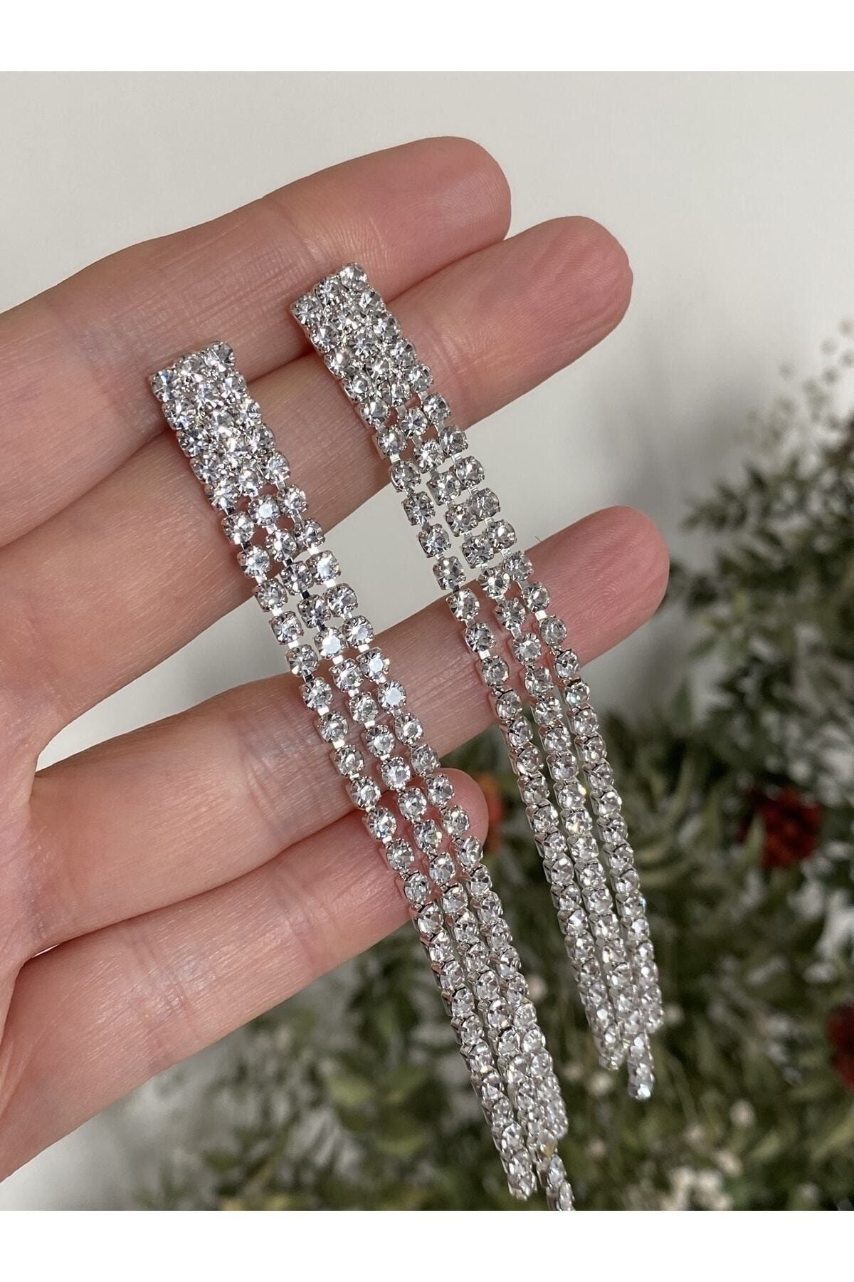Long clearance evening earrings
