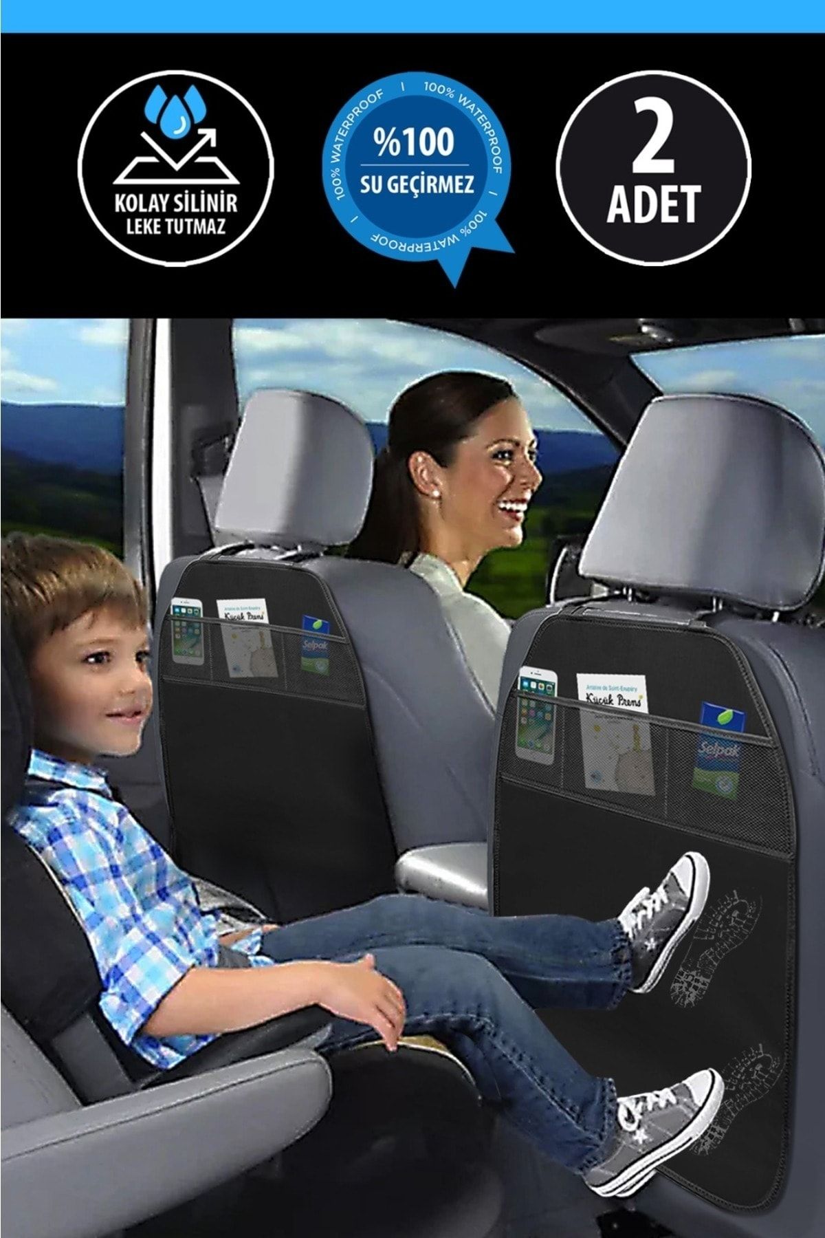 Seat back protector organizer sales