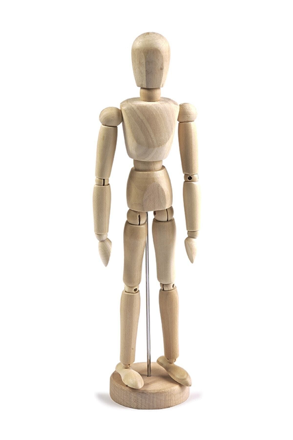 HEPBİMODA Ahşap Kukla Model Manken 20 Cm