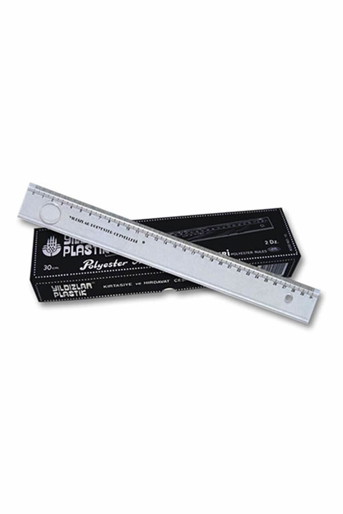 Yıldızlar Yayınları-Star Pattern 30 Cm.Polyester Ruler - Lensed Code.010 1