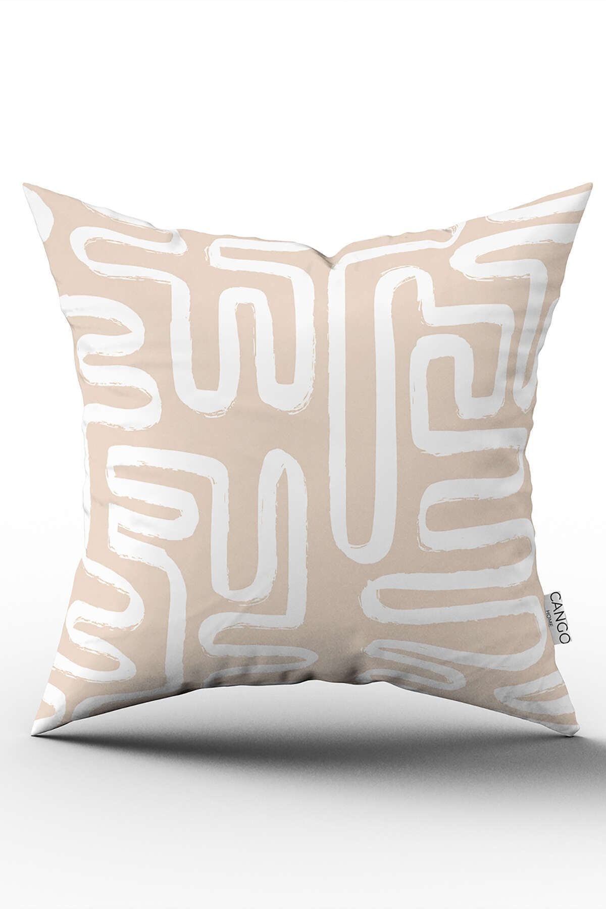 Cango Home-White Bohemian Scandinavian Digital Trim Case - Geometric Pattern 1