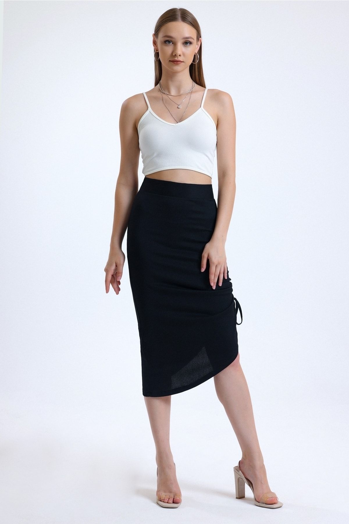 Pencil skirt zipper side sale