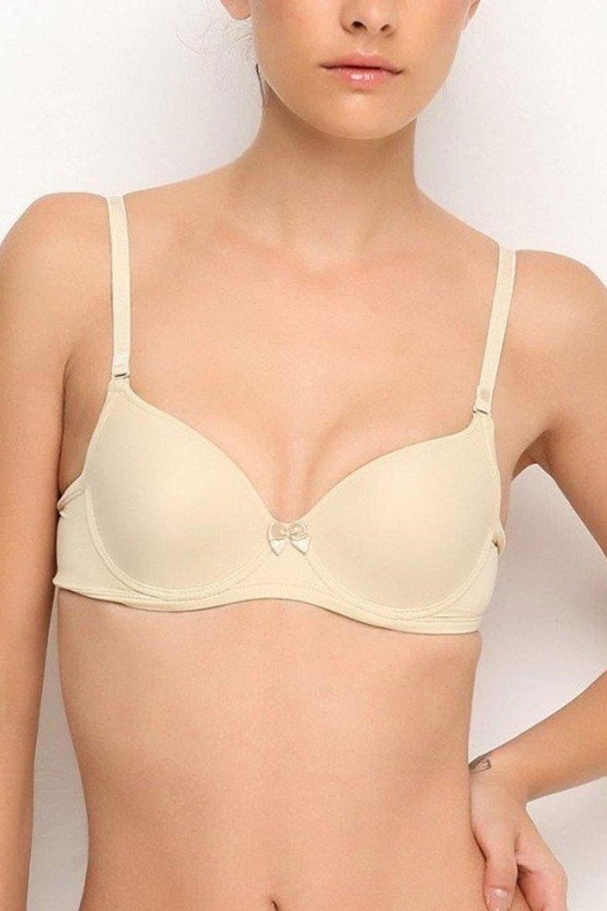 Nurteks Women's Unsupported Bra Soft Touch Transparent Strap - Trendyol
