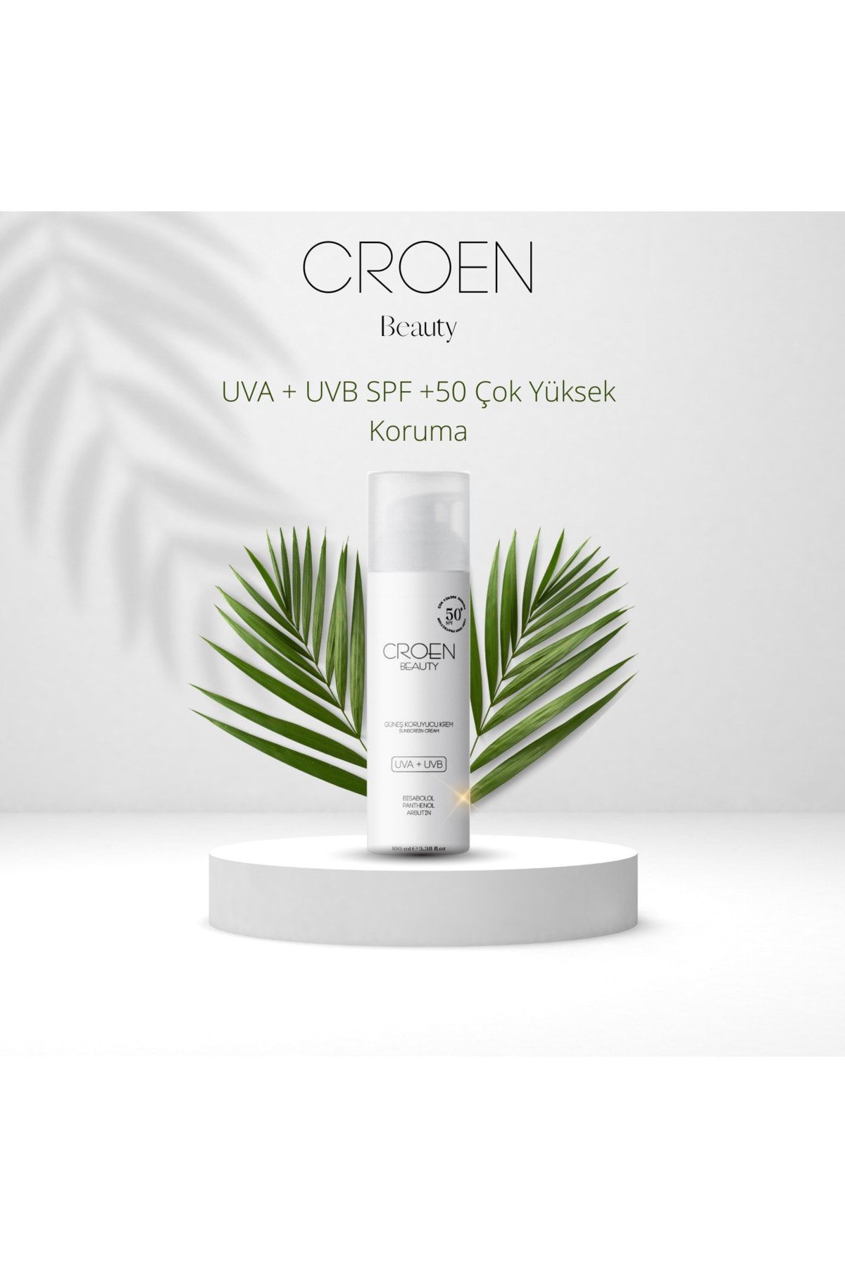 CROEN-+50 SPF Protective Sun Cream for Face and Body - UVA + UVB Very High Protection Set of 3 100ml 2
