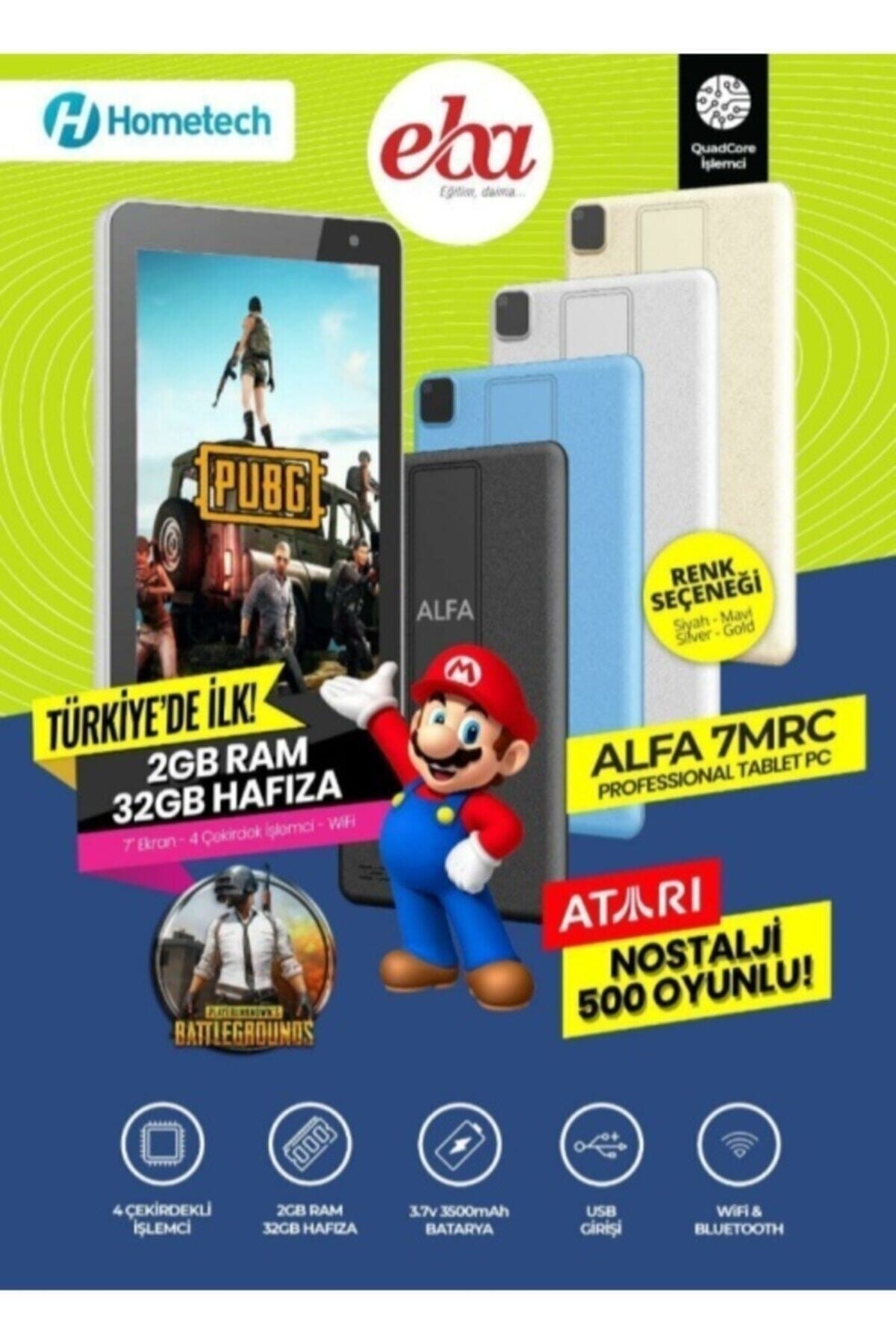 Resim Hometech Alfa 7Mrc Wi-Fi 7" | 32 GB 2 GB Gümüş 