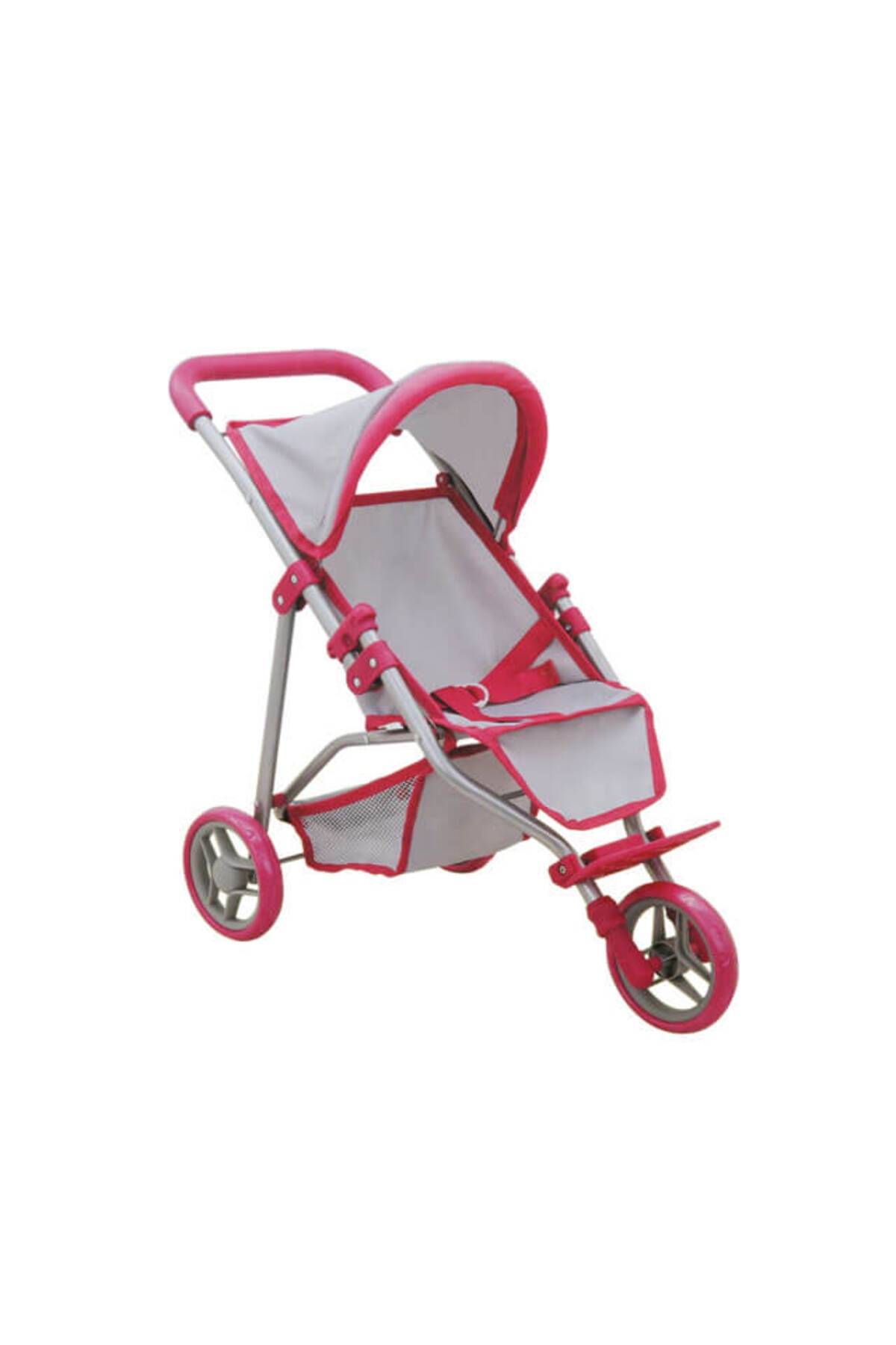 Pink Grey Stroller with 3 Wheels