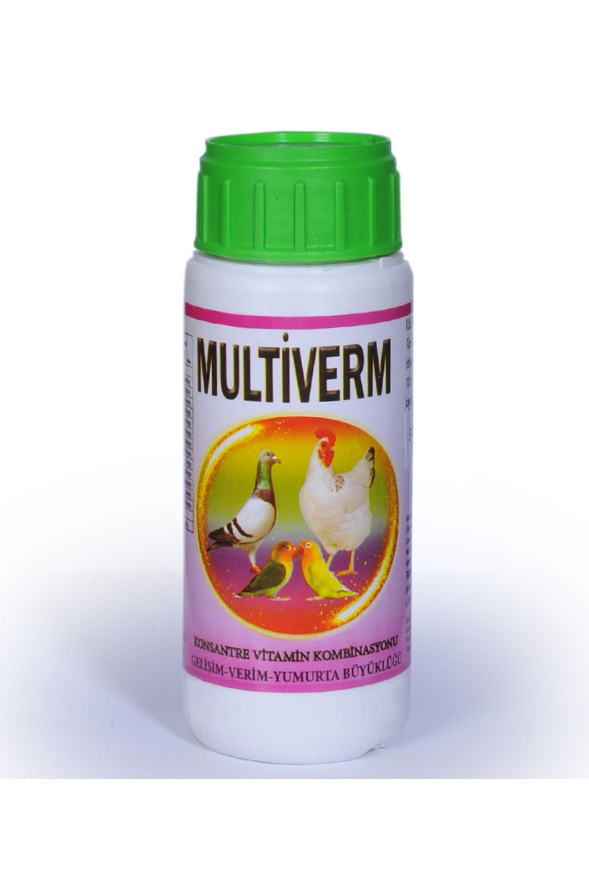 VERMX TR Multiverm Muhabbet Kuşu Kanarya Papağan ve Kuşlar için Gelişim Bağışıklık Vitamini Multivitamin