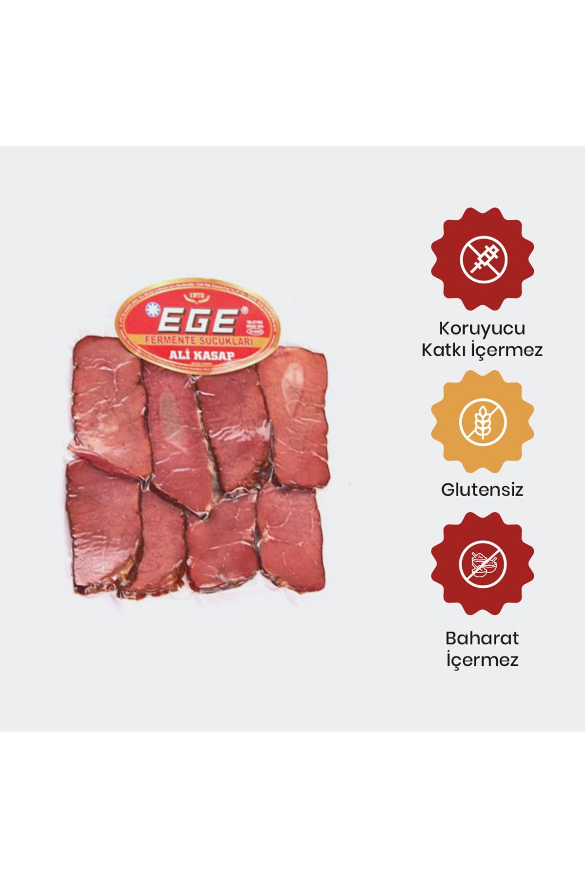 Ege Fermente Sucukları Ali Kasap Biftek Isli Et (BOŞNAK USULÜ) 500 gr