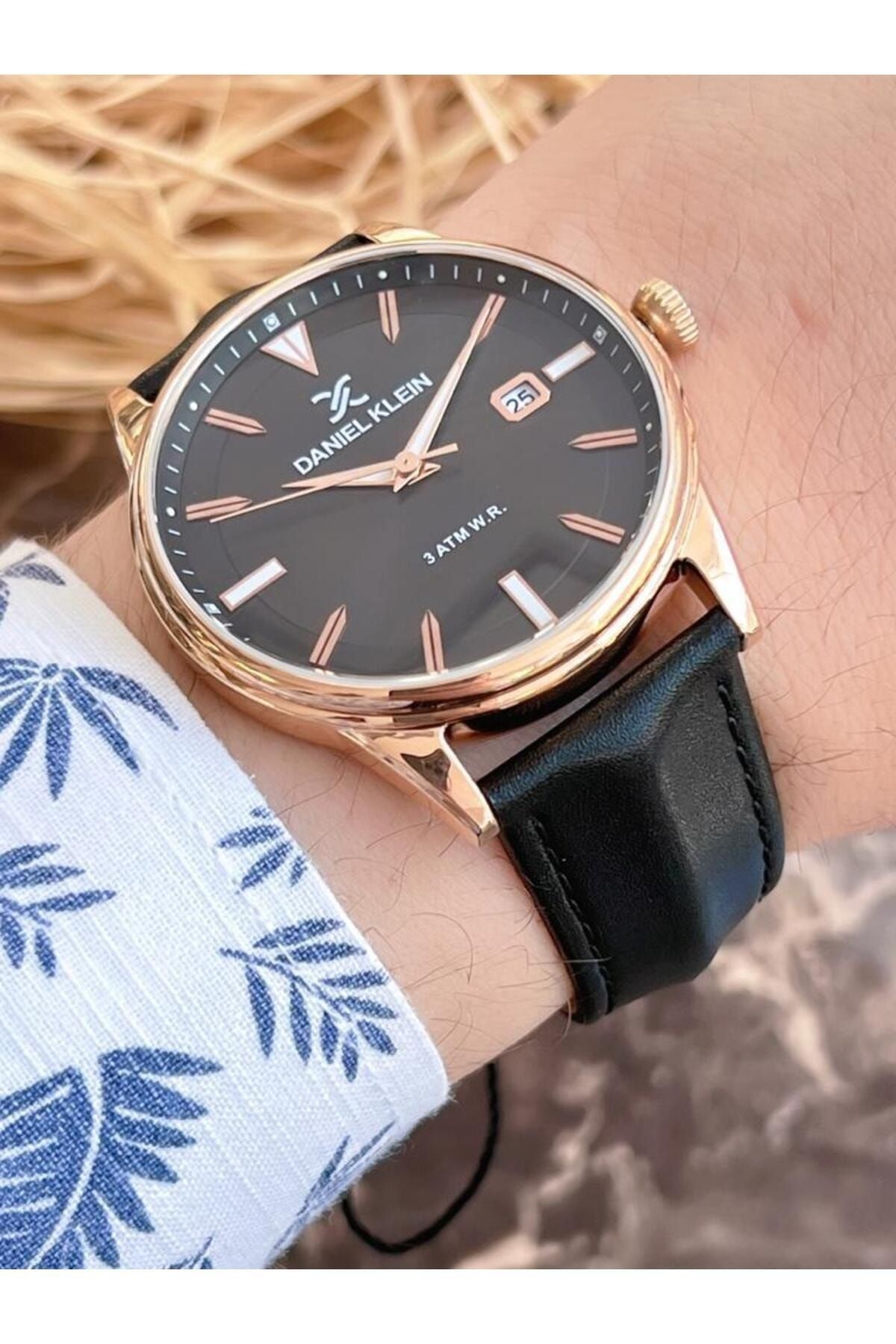 Daniel klein deals leather watches