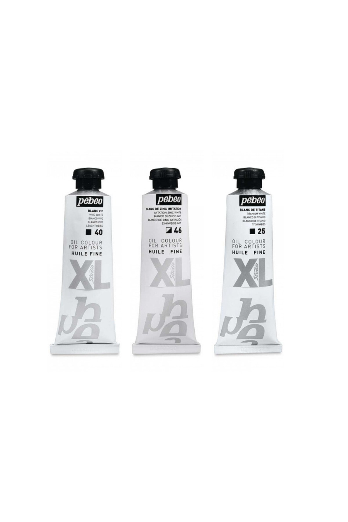Pebeo Huile Fine Xl Yağlı Boya 37ml 3'lü Set Beyaz Renk Tonları