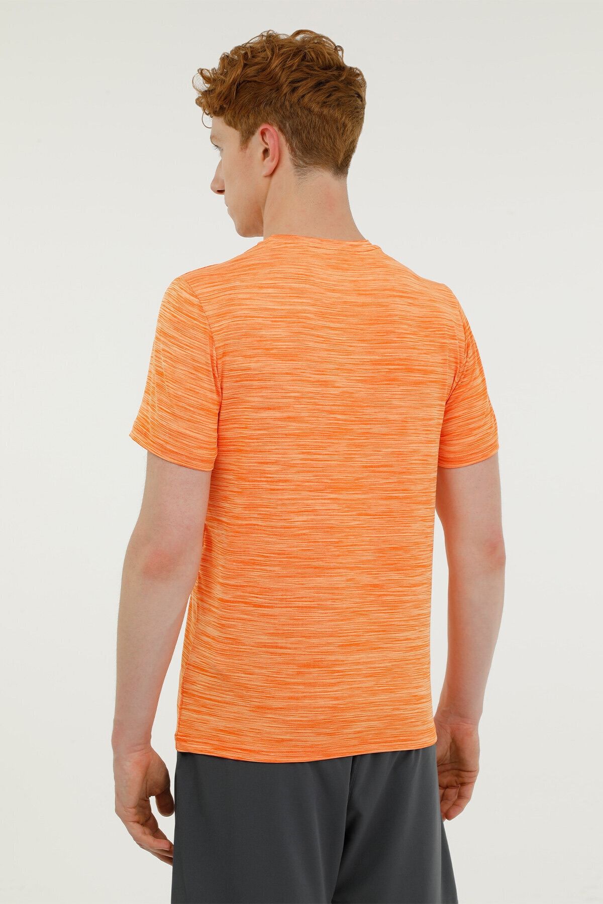 تی شرت آستین کوتاه مردانه ML SHARD 11LPM09 3FX ORANGE MULINE Lumberjack