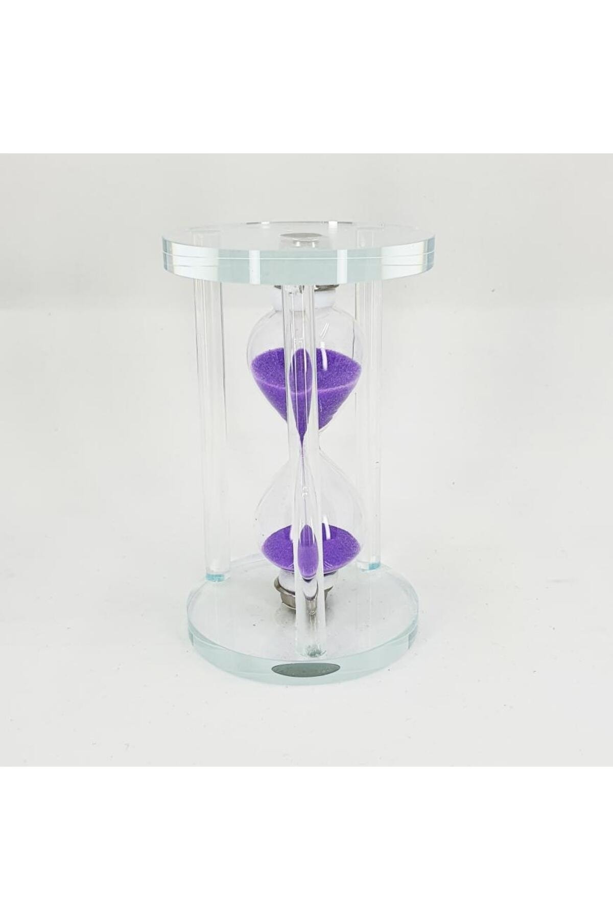 Hediye Kesesi Renkli Kumlu Küçük Boy Cam Kum Saati