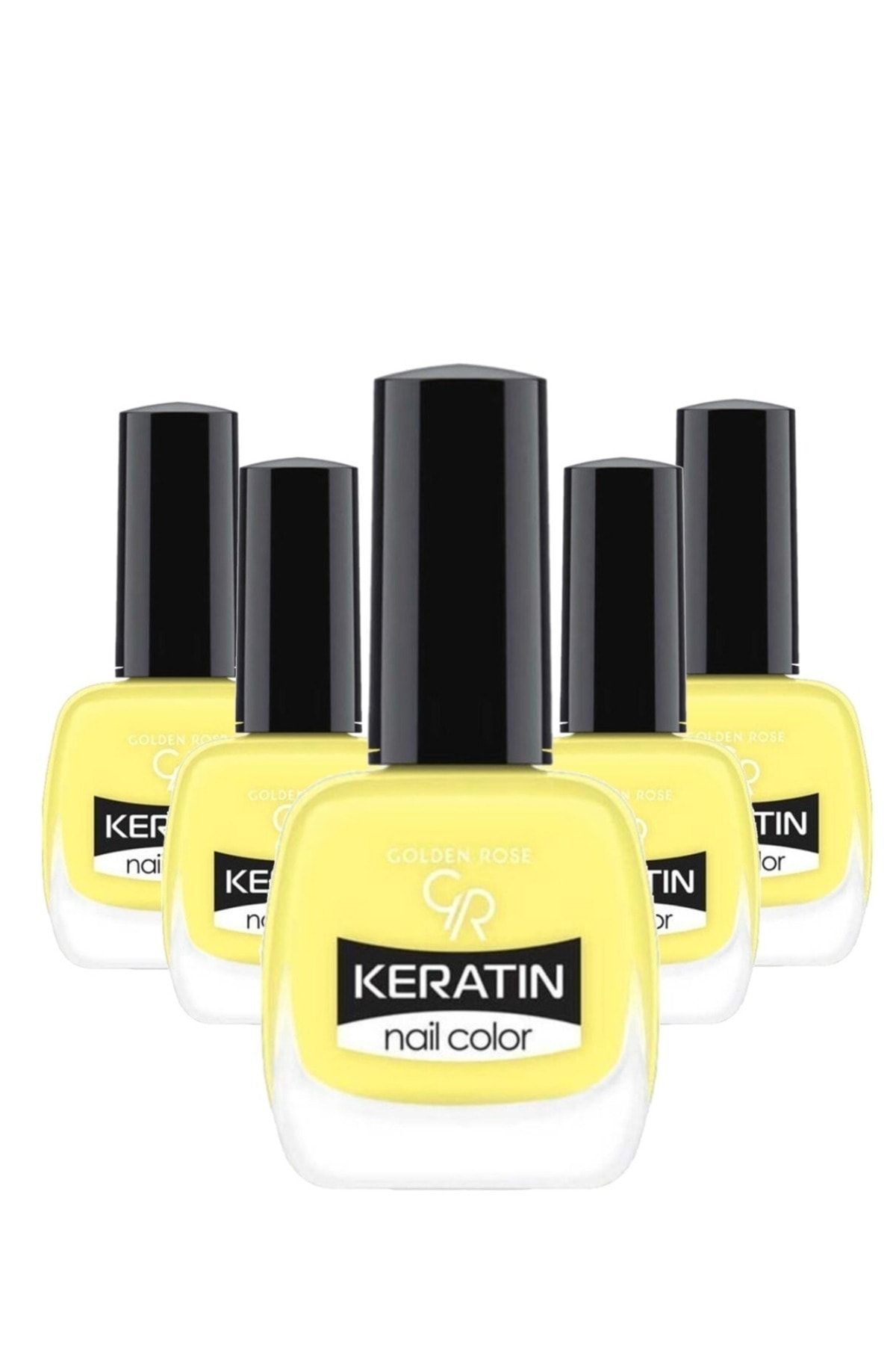 Лак для ногтей Golden Rose Keratin Nail Color 77, набор из 5 упаковок 869119044392455