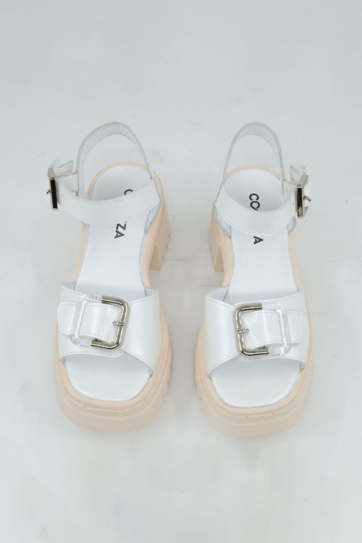 صندل زنانه سفید Cooliza | 2614 اورجینال - تصویر 5