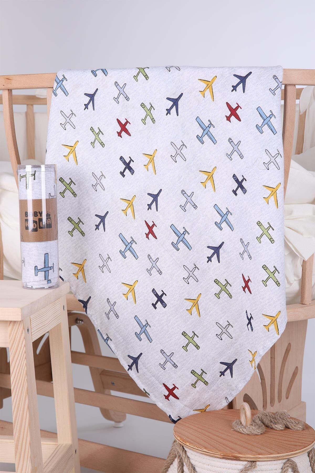 Babyhola 2'li Müslin Örtü Seti 80x80cm Kutulu Organik Hediyelik Emzirme Alt Açma Yenidoğan Puset Ört fotoğrafı 3 (önizleme)