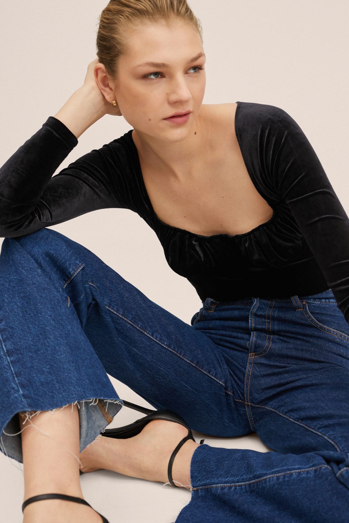 MANGO-27080433 Damen/Mädchen Schwarz 6
