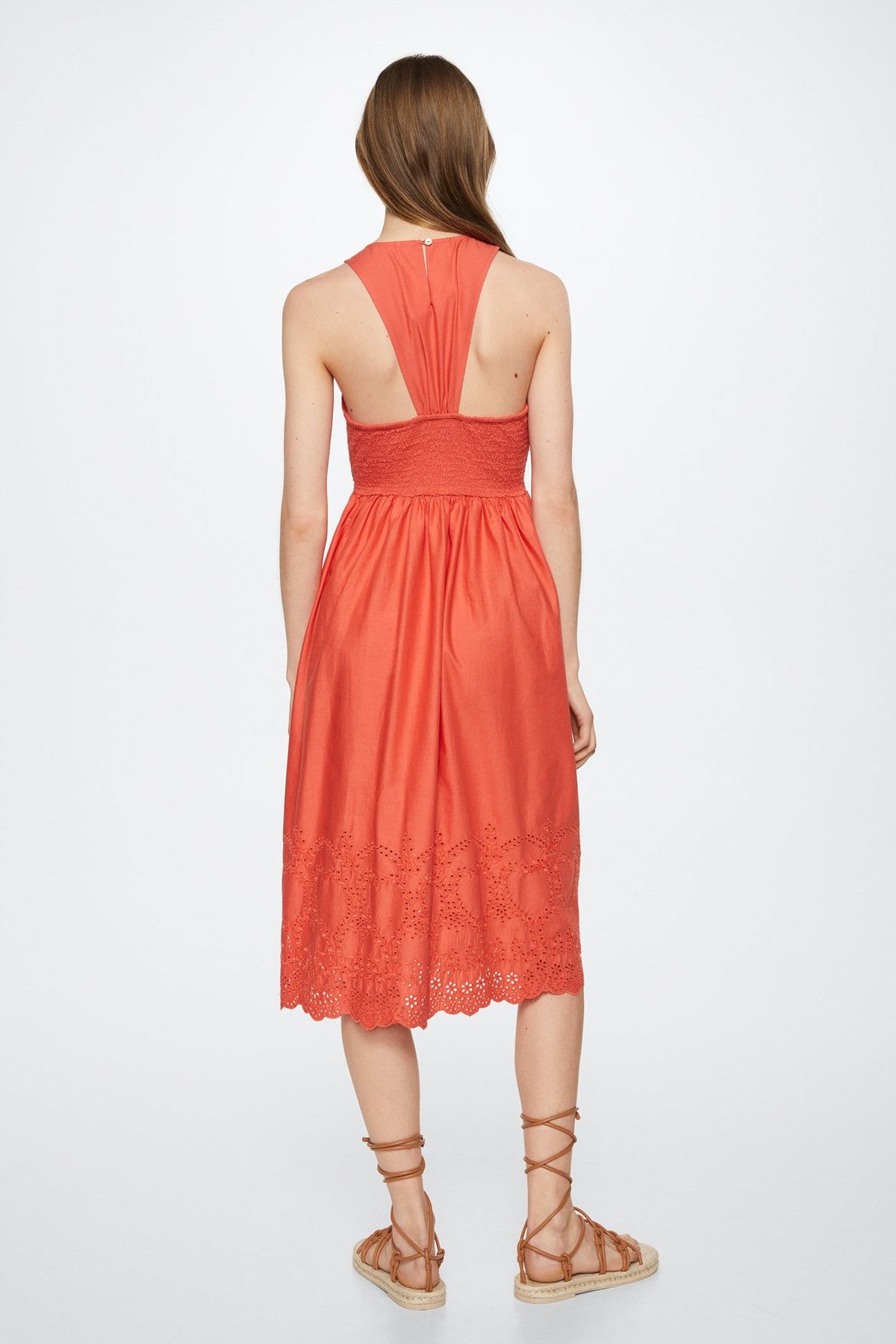 Mango red hotsell lace dress