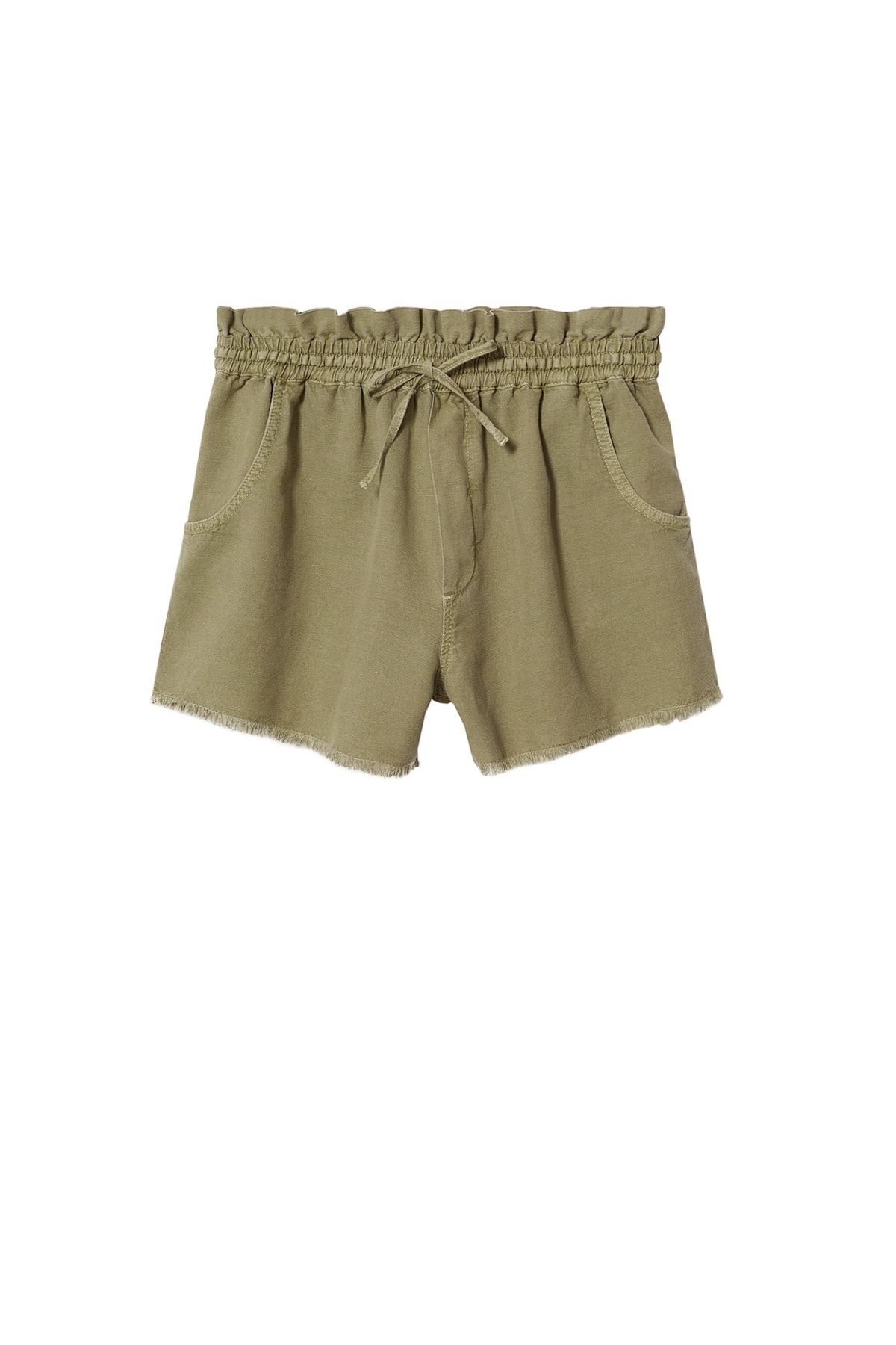 MANGO-Khaki dámske šortky a Bermudy 37061281 4