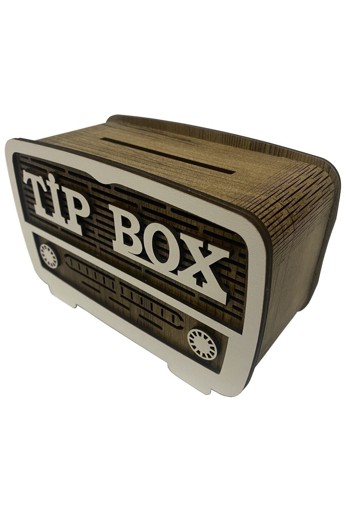 ŞKL-Wooden Radio Type Box Box Piggy Bank Tip Box 2