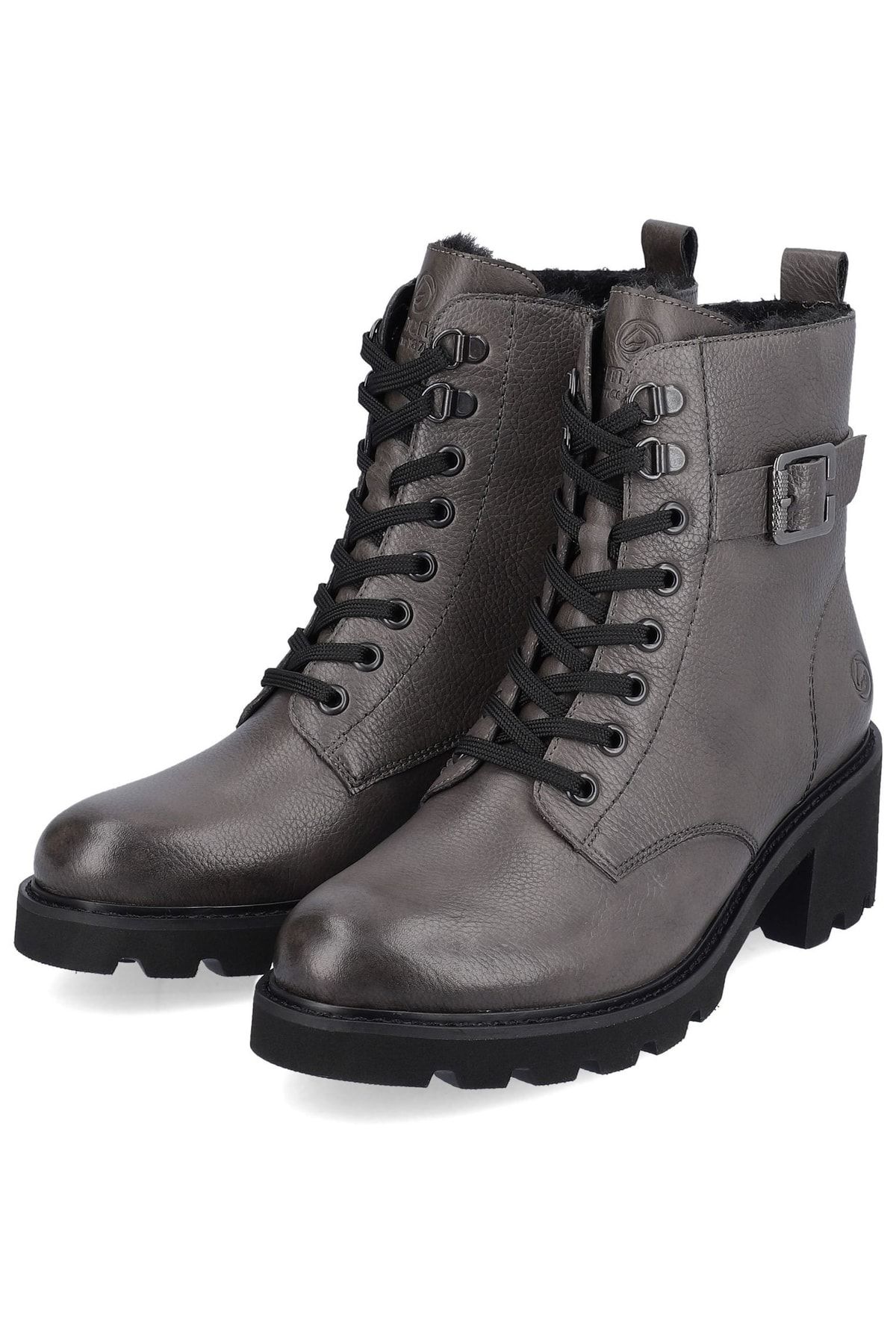Remonte Stiefelette Grau Blockabsatz Trendyol