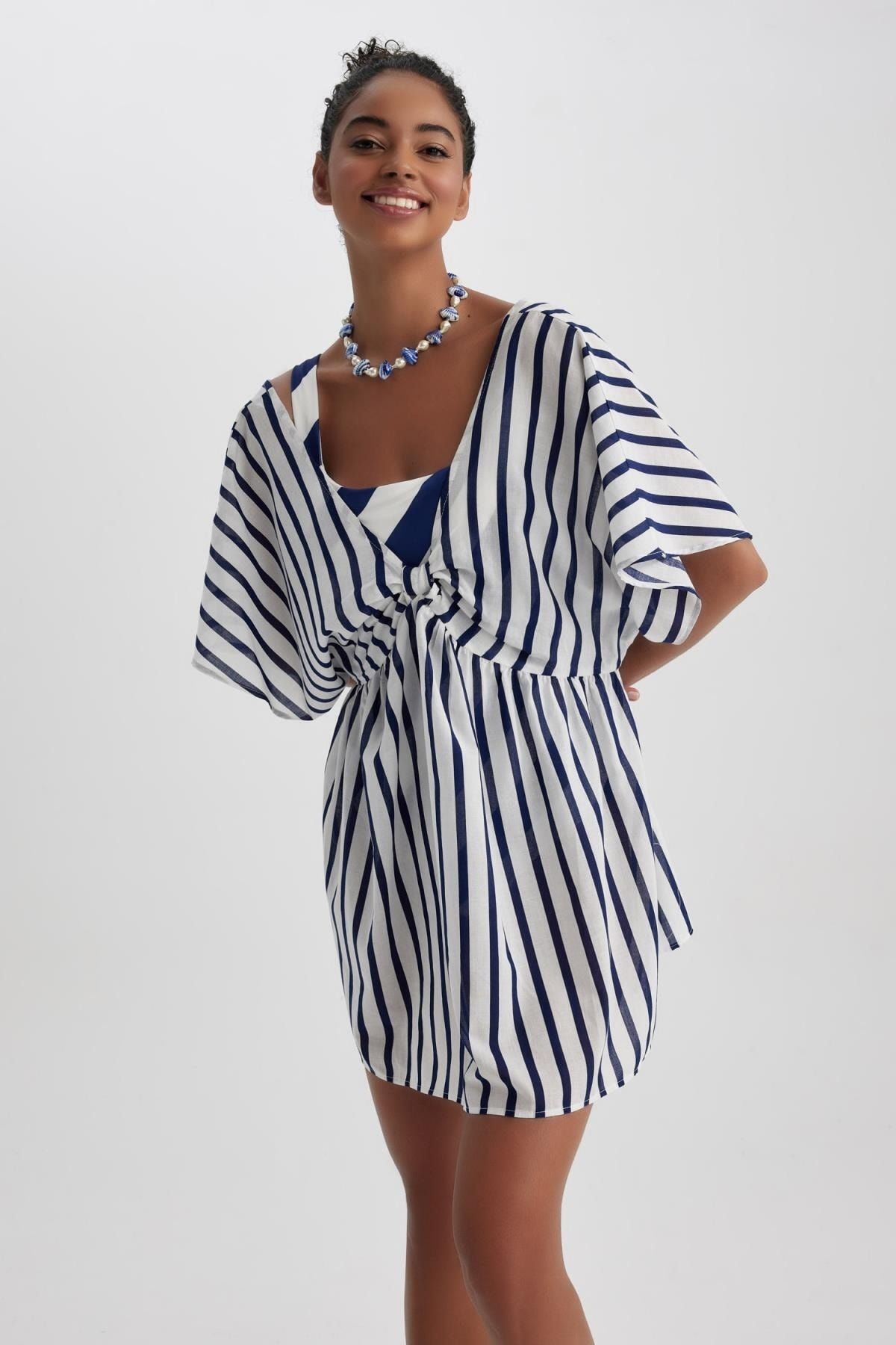 Stripe beach dress sales