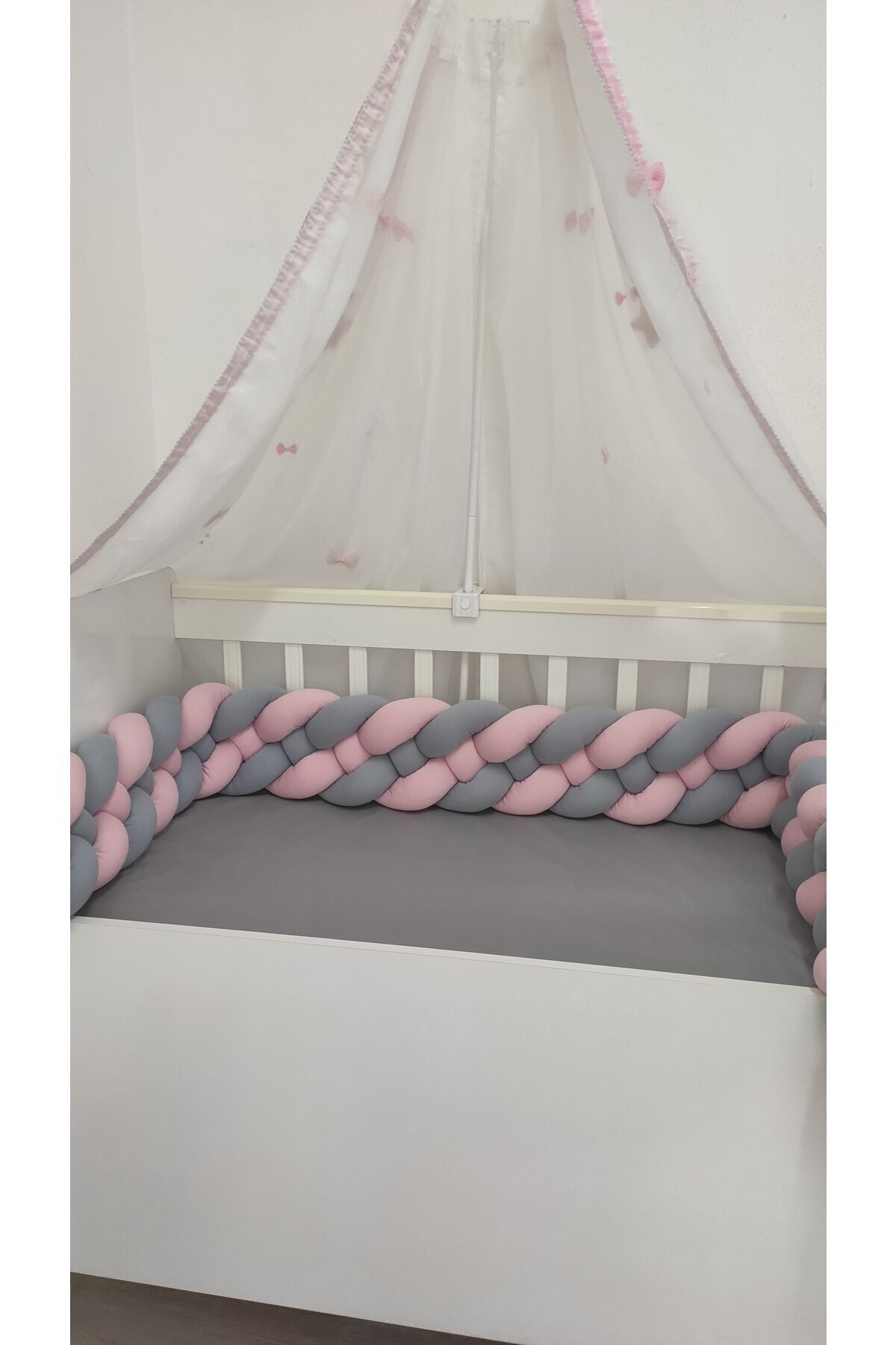 Örgü Korumalık 500 Cm 4'lü Örgü / 90x190 Montessori Yatak Koruyucu 5