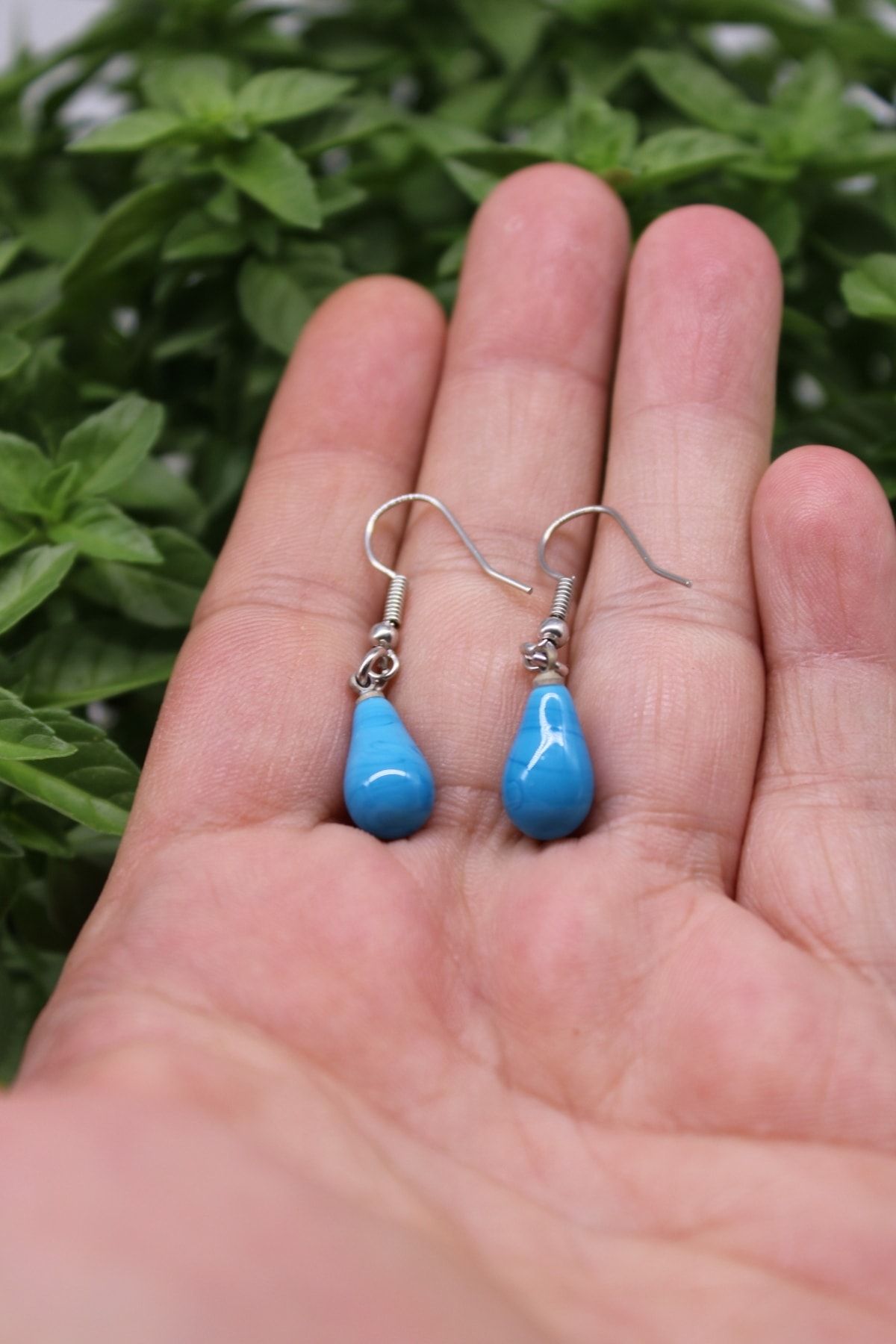 Turquoise color earrings new arrivals