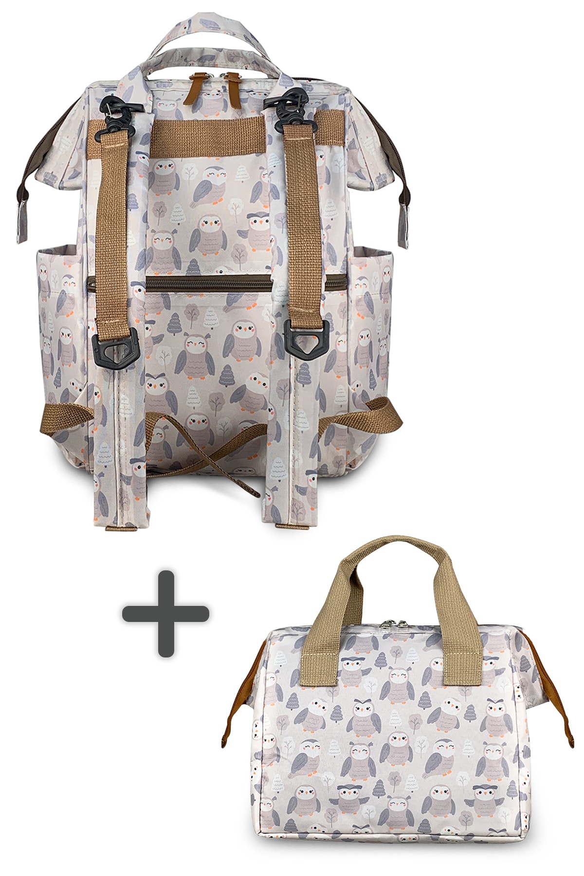 Stylo Paris Anne Bebek Bakım Çantası ve Isı Yalıtımlı Beach Bag Termos Çanta-2'li Takım fotoğrafı 3 (önizleme)