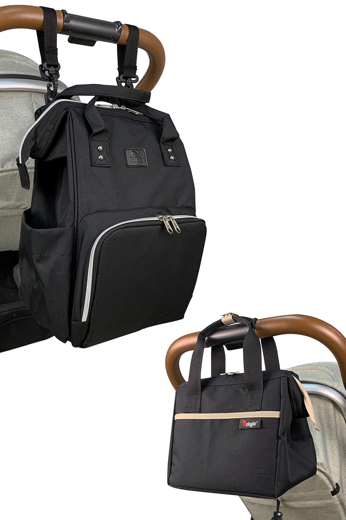 Stylo Paris Anne Bebek Bakım Çantası ve Isı Yalıtımlı Beach Bag Termos Çanta-2'li Takım fotoğrafı 3 (önizleme)