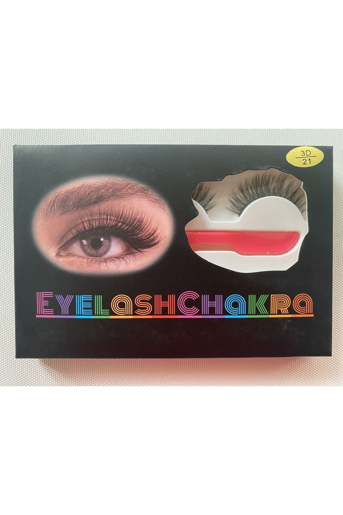 مژه مصنوعی ابریشم طبیعی 3 جفت + ابزار اکستنشن مژه 3D-21 eyelash