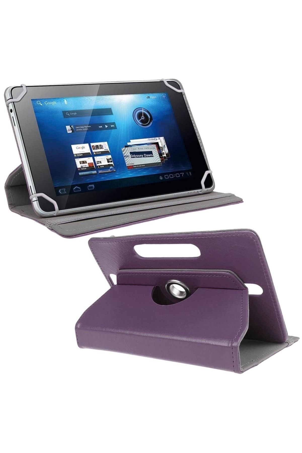DUHALINE-Hometech Alfa 8TX 8" Tablet Case with Stand+Nano Unbreakable Screen Protector+Touch Pen 4