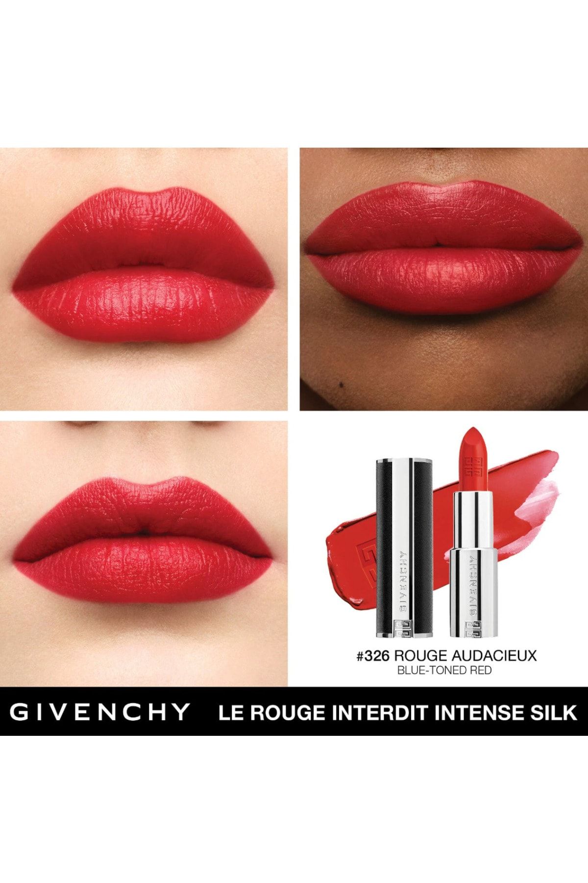 Givenchy رژ گرد لب مات اینتنس سیلک روژ اوداسیو