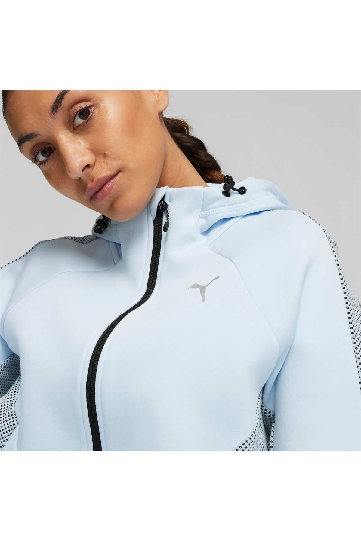 Blue puma tracksuit womens sales