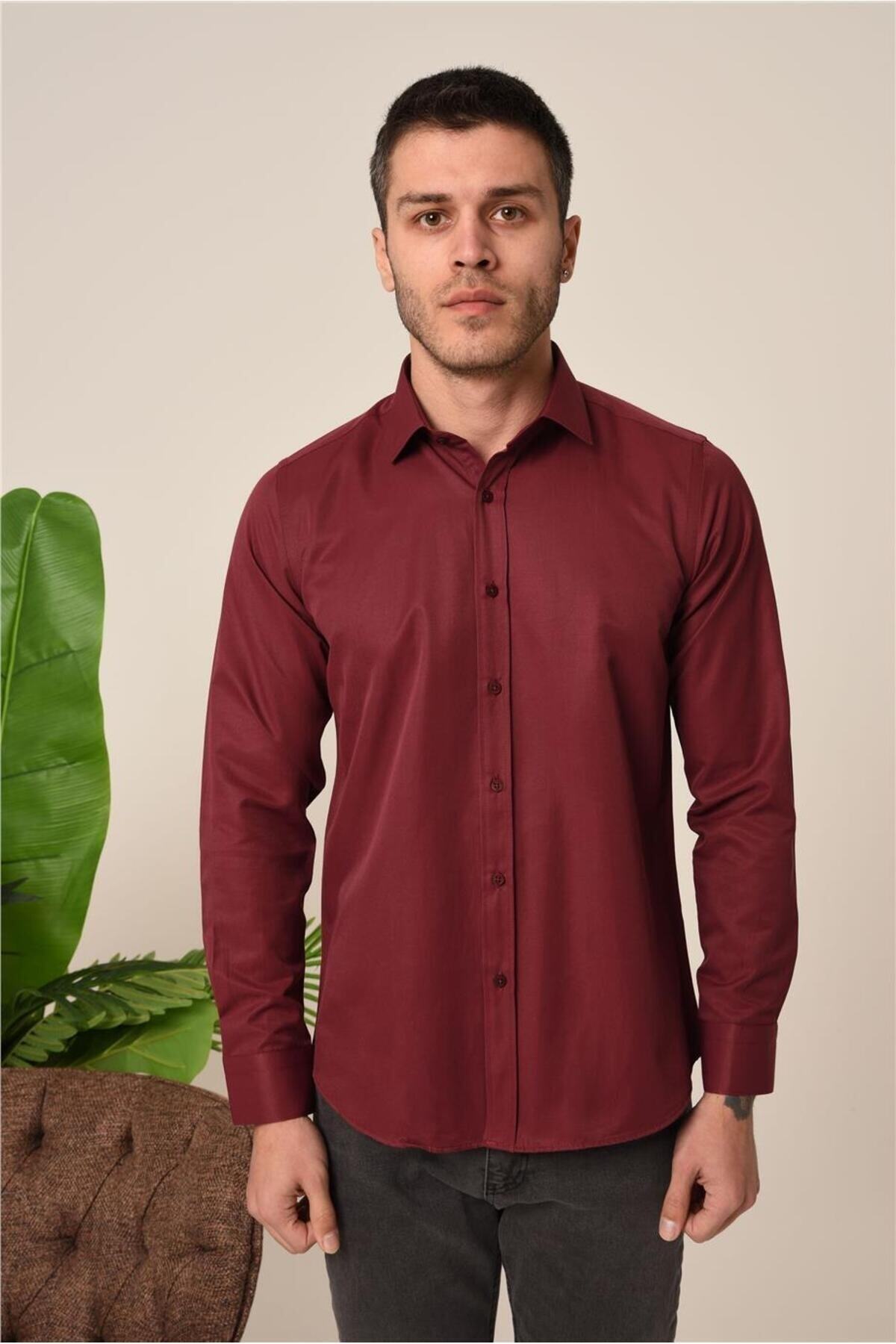 Brango Erkek G mlek 12672 1 Bordo Fiyat Yorumlar Trendyol