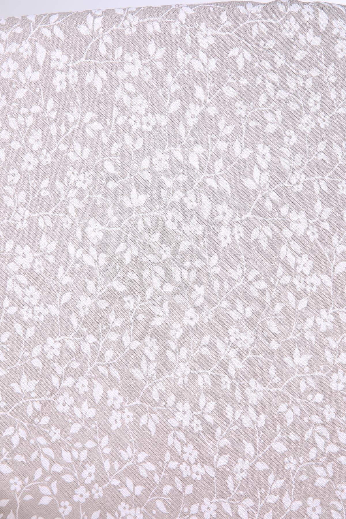 Babyhola Müslin Örtü 80x80cm Yaprak Desen Organik Hediyelik Emzirme Alt Açma Yenidoğan Puset Örtüsü fotoğrafı 3 (önizleme)