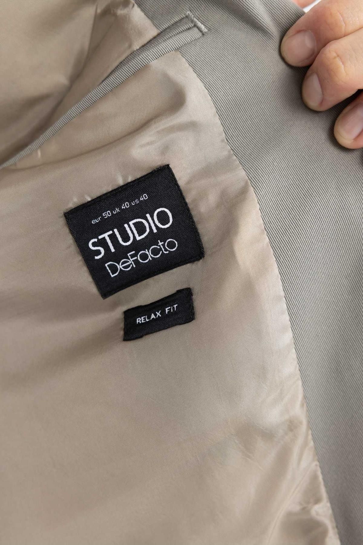 DeFacto-Relax Fit gefütterte Blazerjacke 8