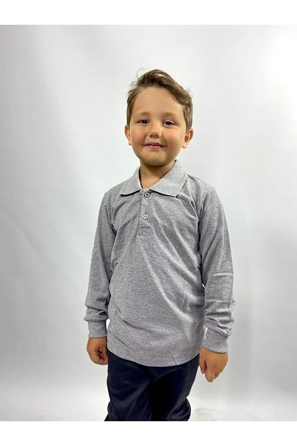 Nacar CHILDREN S LONG SLEEVE POLO NECK T SHIRT Trendyol